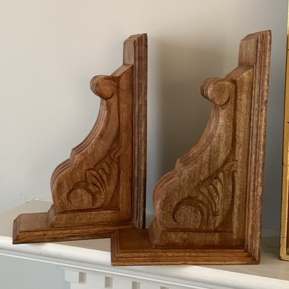 Set of 2 pcs Carved wooden corbels Corbels Bracket wall decor home new kitchen‎ - Picture 13 of 16
